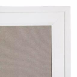 DesignOvation Bosc White Fabric Pinboard Framed Linen Memo Board, 31.5 x 31.5 in thumbnail 3