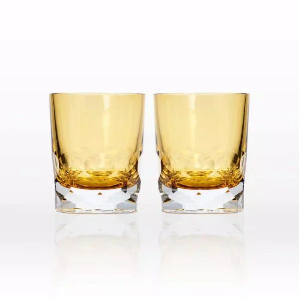 Rolf Glass Vienna 7 oz. Amber Old-Fashioned Glass Set (Set of 2)