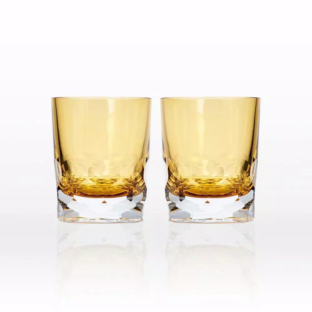 Rolf Glass Vienna 7 oz. Amber Old-Fashioned Glass Set (Set of 2)