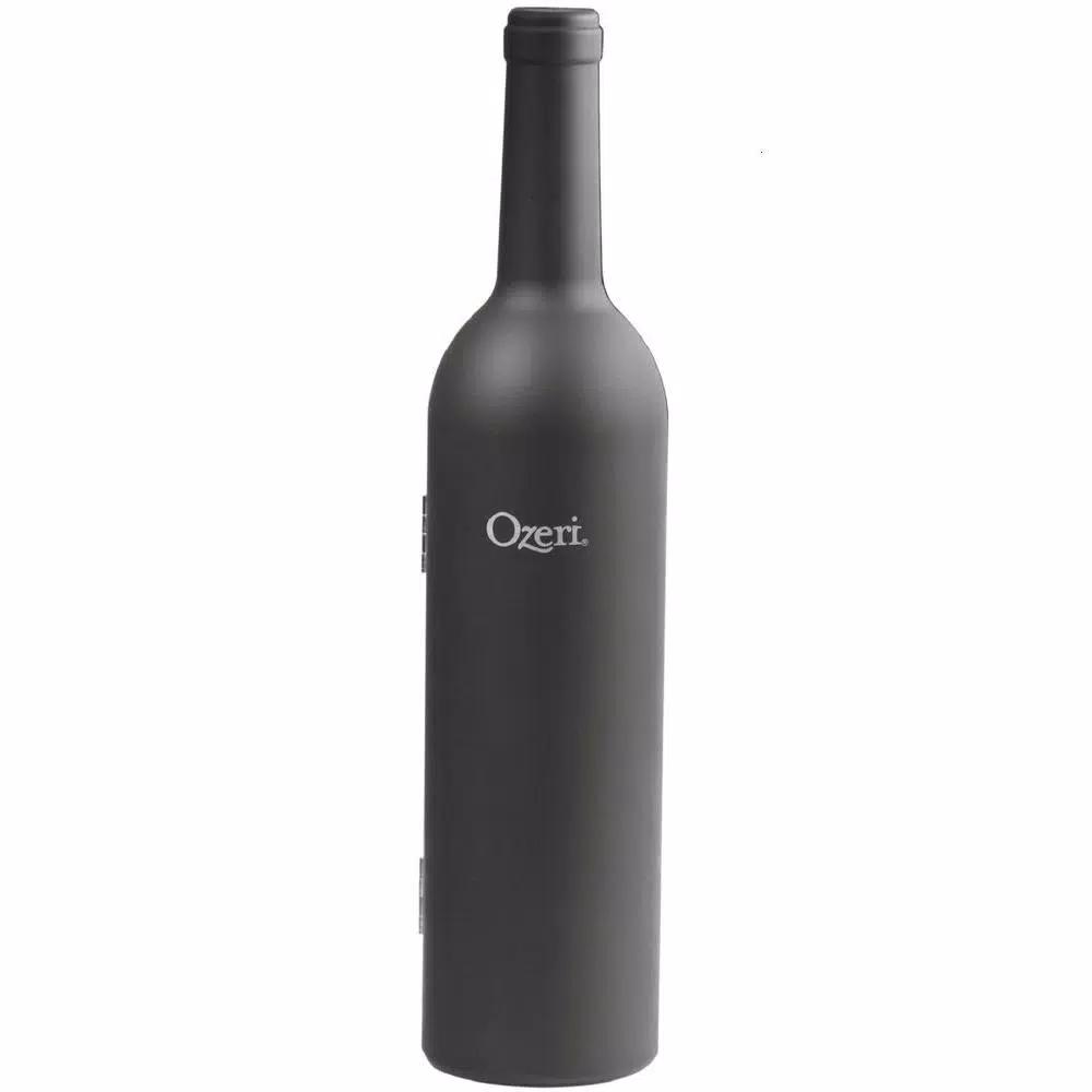 Ozeri 5-Piece Wine Accessory Set - Wine Bottle Shaped Corkscrew & Tool Kit