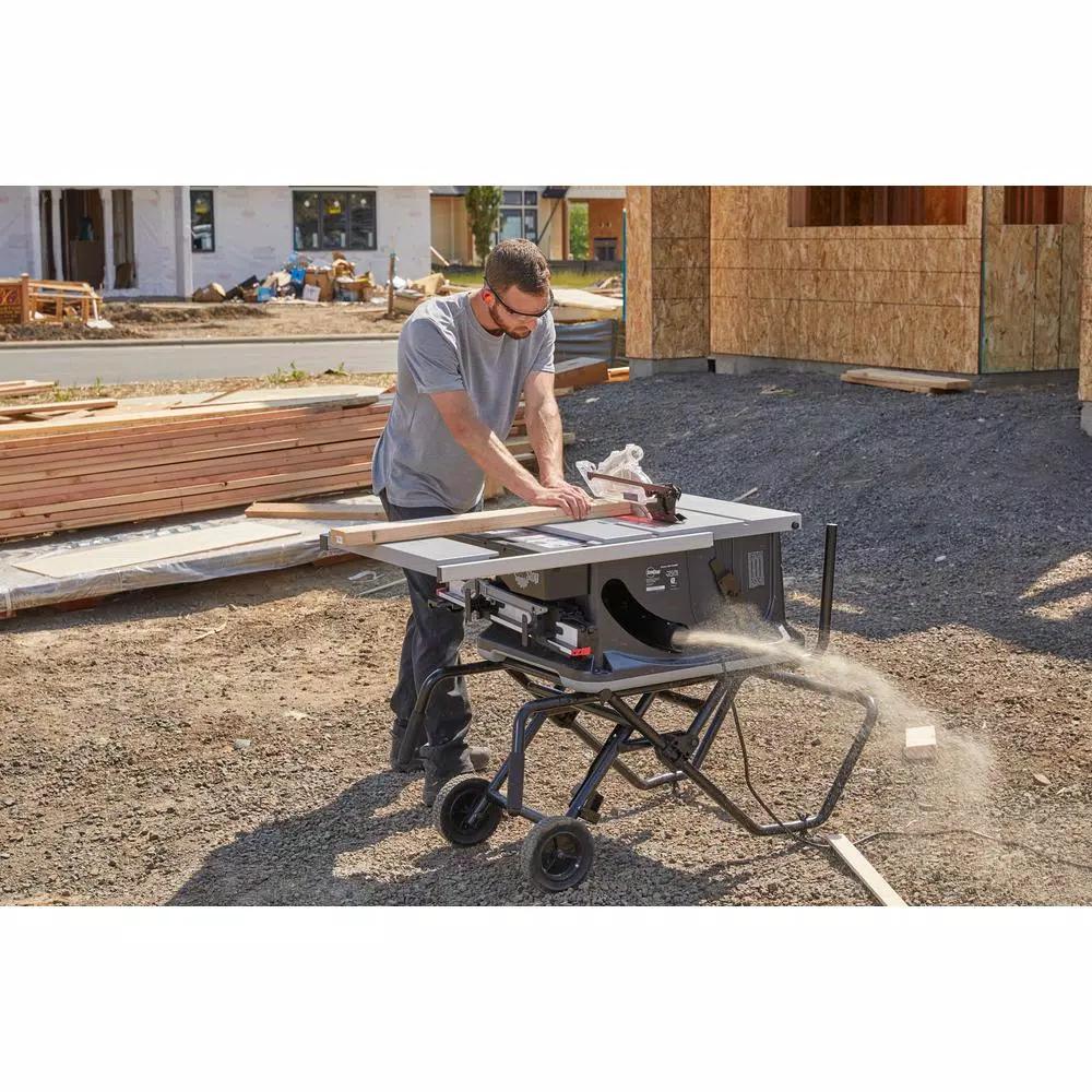 SawStop 10-Inch Jobsite Saw Pro 1.5 HP Table Saw with Mobile Cart Assembly