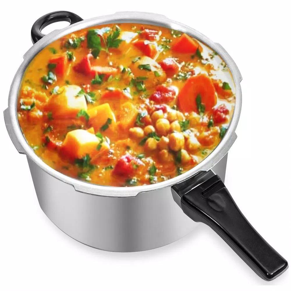 Barton 6 Qt. Aluminum Stovetop Pressure Cooker with Pressure Release Valve