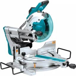 Makita 10 in. Dual Bevel Sliding Compound Miter Saw with Laser & Bonus 16-Gauge Finish Nailer thumbnail 2