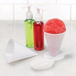 Nostalgia Blue Countertop Snow Cone Machine with 240 oz. Capacity and Stainless Steel Blades thumbnail 5