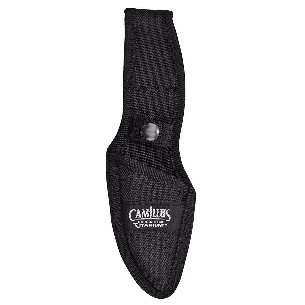 Camillus ST6 4 in. Carbonitride Titanium Drop Point Fixed Blade Knife with Sheath