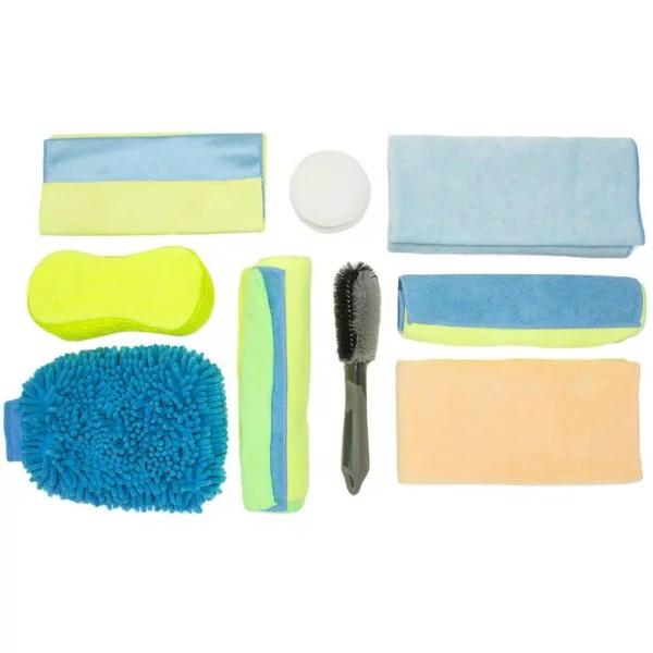 Zwipes Microfiber Deluxe Car Cleaning Supplies Wash Wax and Dry Kit (12-Piece)