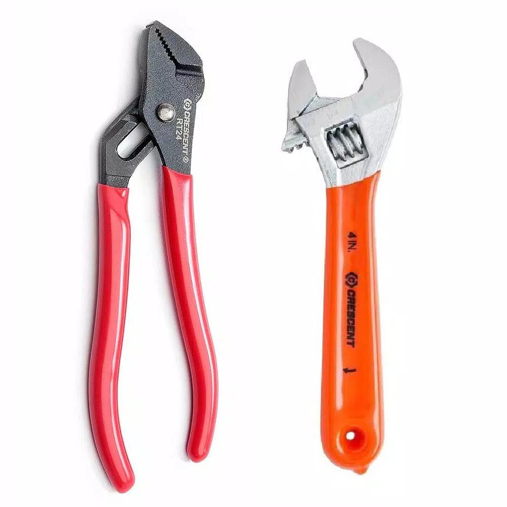 Crescent 2-Piece Mini Plier and Adjustable Wrench Set