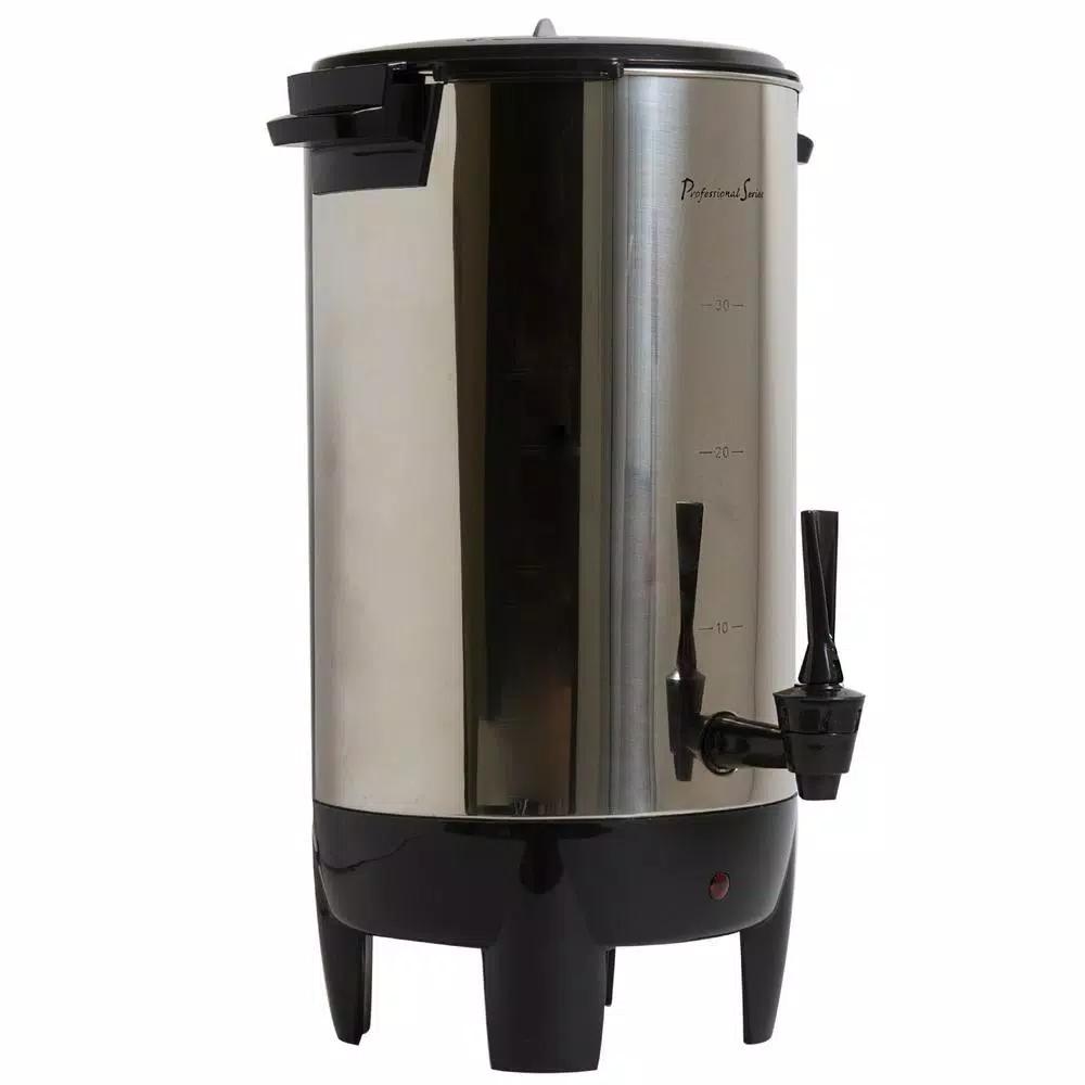Professional Series 30-Cup Stainless Steel Coffee Urn Percolator with Keep Warm Function