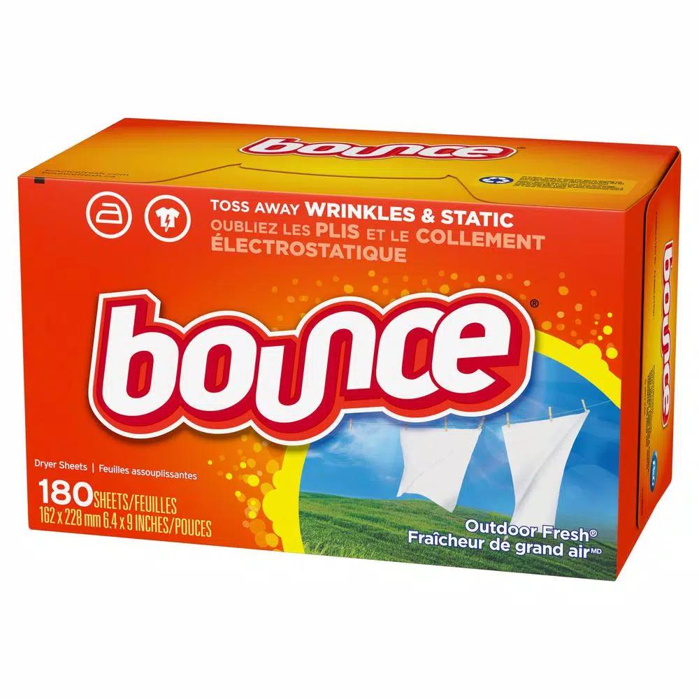 Bounce Outdoor Fresh Dryer Sheets, 180-Count (2-Pack, 360 Sheets Total)
