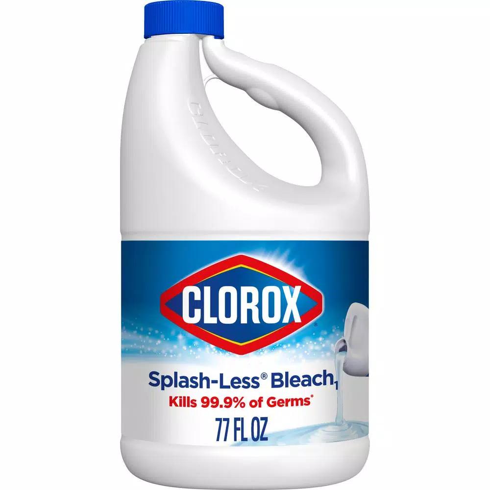 Clorox Splash-Less Concentrated Disinfecting Regular Liquid Bleach, 77 fl. oz.