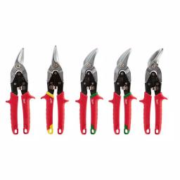 Milwaukee 5-Piece Aviation Snips Set, Forged Steel Blades, Left, Right, Straight & Offset thumbnail 1