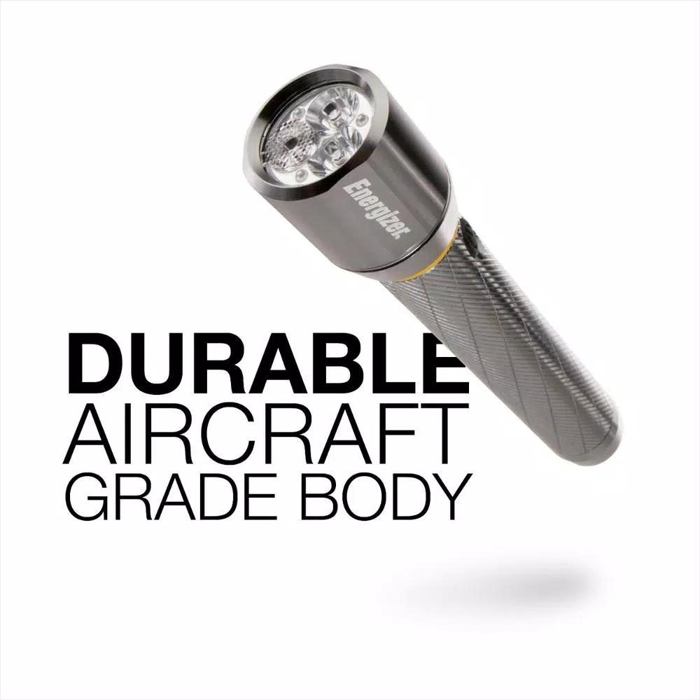 Energizer VISION HD Extra Performance 1300 Lumen LED Flashlight, Digital Focus, Silver