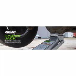 Arcan HJ3000A 3-Ton Hybrid Floor Jack, Aluminum and Steel Construction thumbnail 2