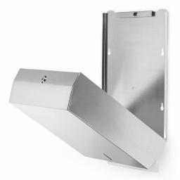 Alpine Industries Brushed Stainless Steel C-Fold and Multi-Fold Paper Towel Dispenser thumbnail 3