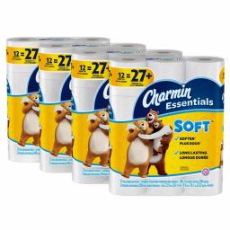 Charmin Essentials Soft 2-Ply Toilet Paper, 48 Giant Rolls thumbnail 2