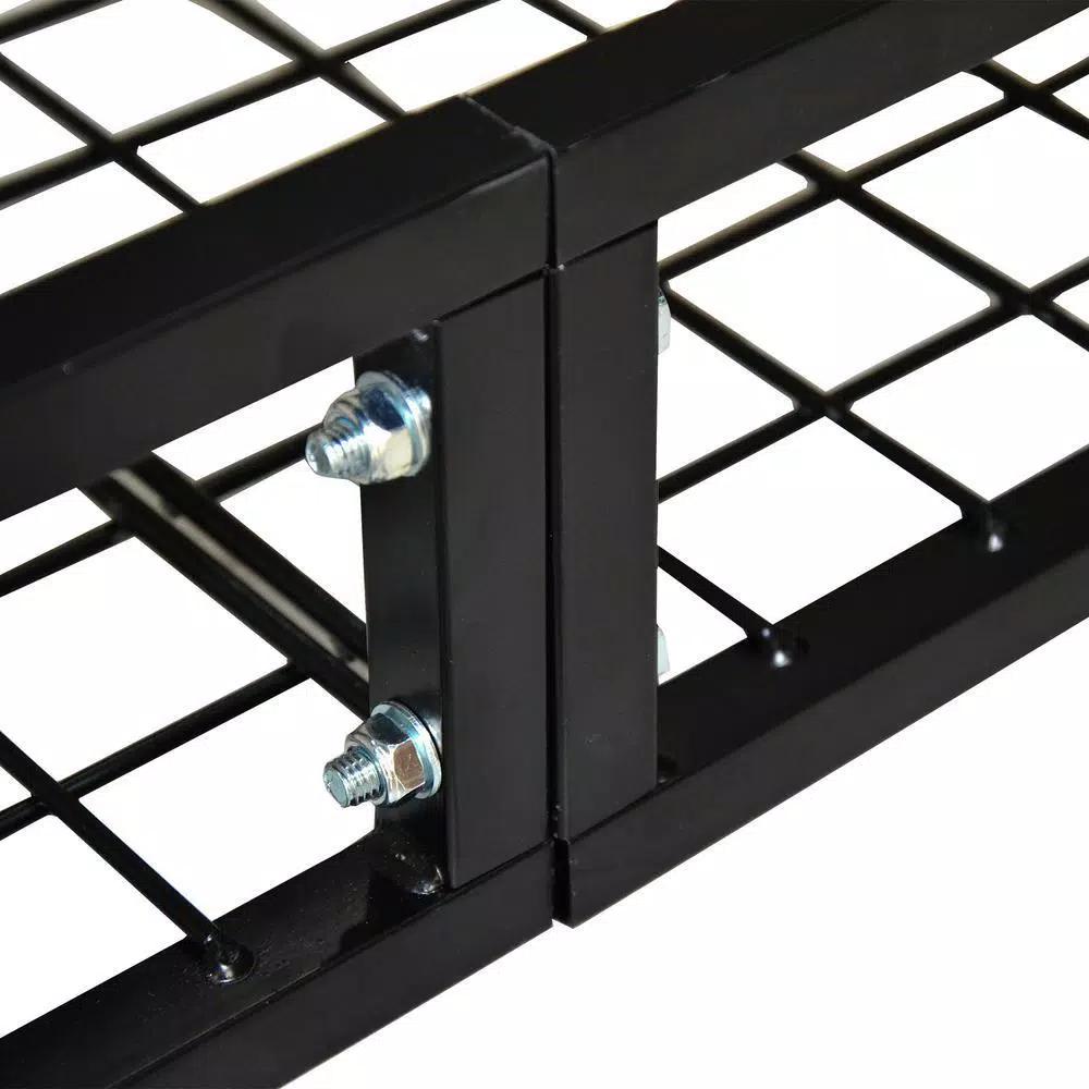 Max Load Heavy-Duty Steel Roof Cargo Basket with Wind Fairing, 165 lbs. Capacity