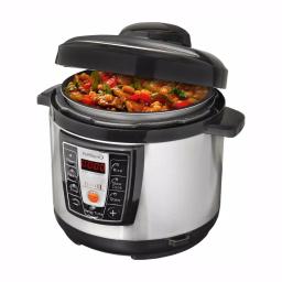 PREMIUM 5.2 Qt. Digital Electric Pressure Cooker with Browning Control, Silver and Black thumbnail 3
