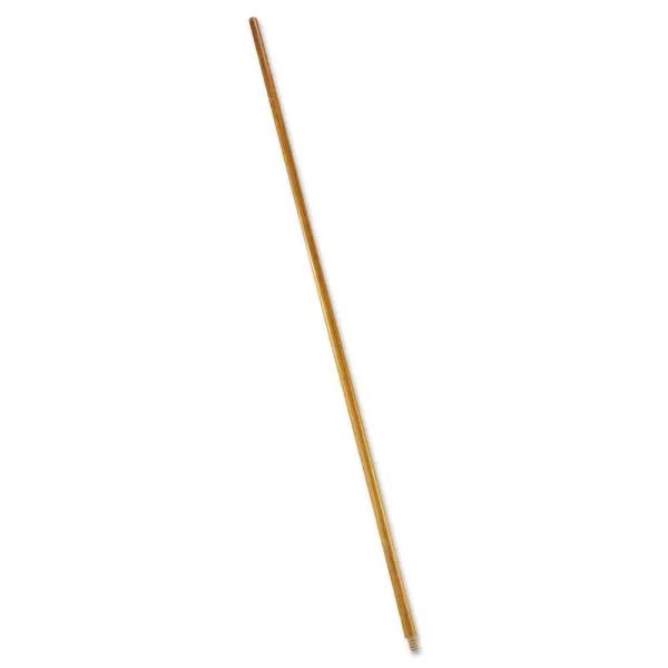 Rubbermaid Commercial Products 60 in. Wood Broom Handle with Threaded Tip for Standard Floor Sweeps