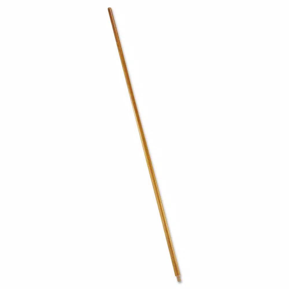 Rubbermaid Commercial Products 60 in. Wood Broom Handle with Threaded Tip for Standard Floor Sweeps
