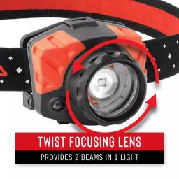 Coast FL85R 700 Lumen Rechargeable Dual Color LED Headlamp with Twist Focus thumbnail 3