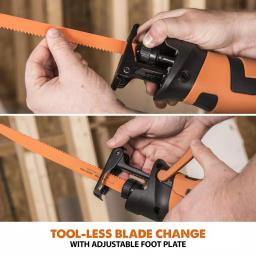 Evolution Power Tools Evolution R230RCP 7 Amp Corded Reciprocating Saw with 4 Blades thumbnail 9