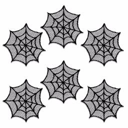 Heritage Lace Spider Web Black Doilies, 6 in. (Set of 6) thumbnail 1