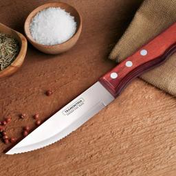 Tramontina Porterhouse 5-Piece Steak Knife Set with Hardwood Counter Block thumbnail 1