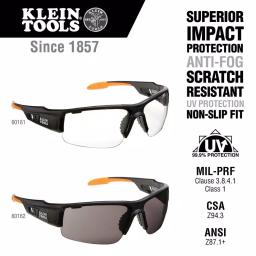 Klein Tools Professional Safety Glasses with Clear Anti-Fog and Scratch-Resistant Lenses thumbnail 2