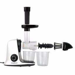 West Bend Cold Press Masticating Juicer, Slow Juicer Extractor for Fruits, Vegetables and Greens, White thumbnail 3
