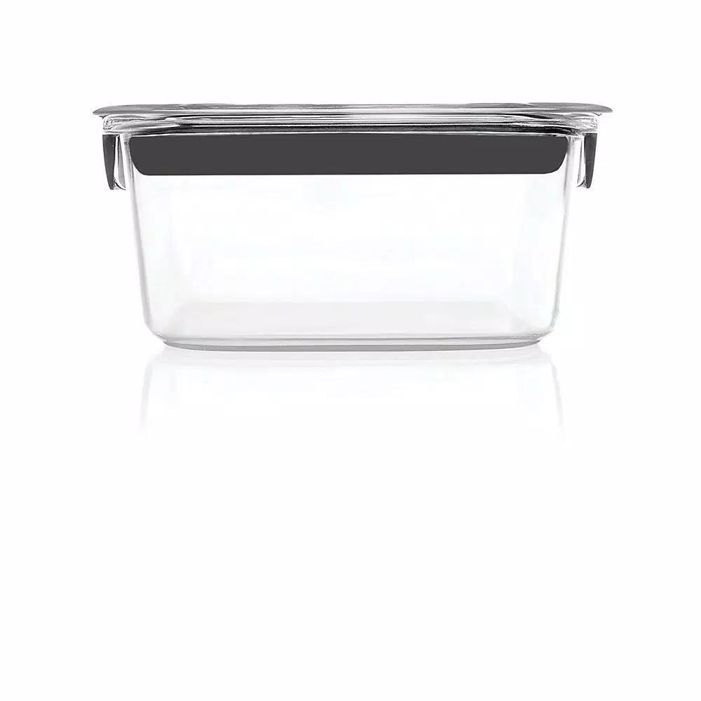 Rubbermaid Brilliance 5-Piece Medium Food Storage Container Set, Leak-Proof & BPA-Free