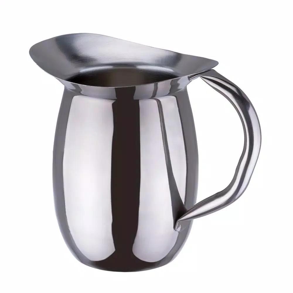 Old Dutch Gunmetal Stainless Steel Water Pitcher, 2 Qt. (64 fl. oz.)