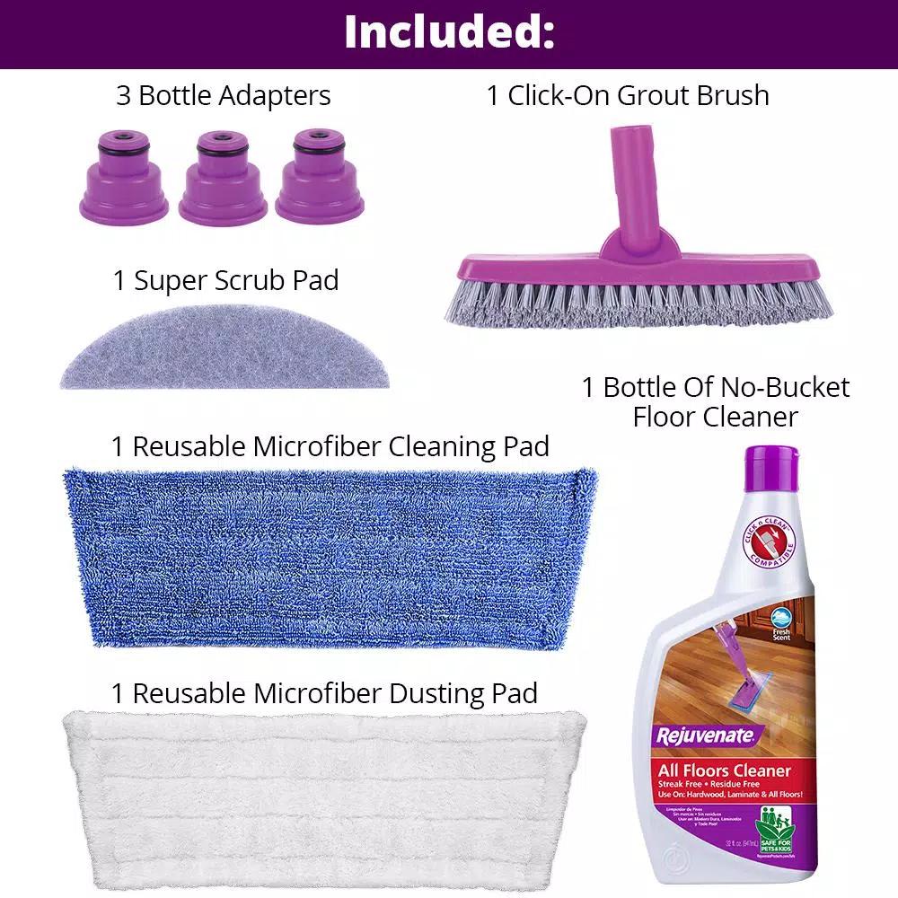 Rejuvenate Click n Clean Multi-Surface Microfiber Spray Mop System Kit