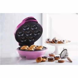 Brentwood Appliances 750W Mini Donut Maker, Nonstick Electric Dessert Maker in Pink thumbnail 4