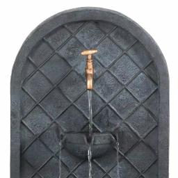 Sunnydaze Decor Messina Resin Lead Solar Outdoor Wall Fountain with Dual Pump Options thumbnail 4