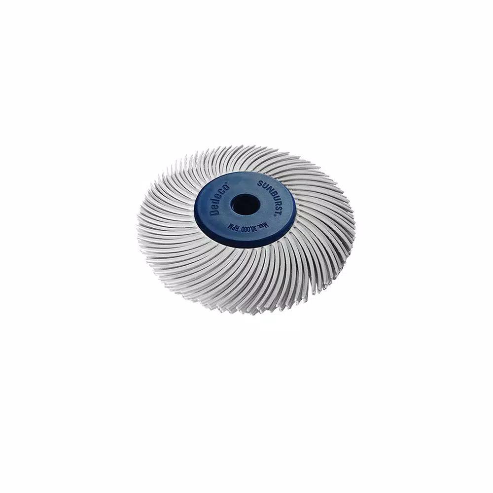 Dedeco Sunburst 2 in. 3-Ply Radial Discs 120-Grit Medium Thermoplastic Cleaning and Polishing Tool