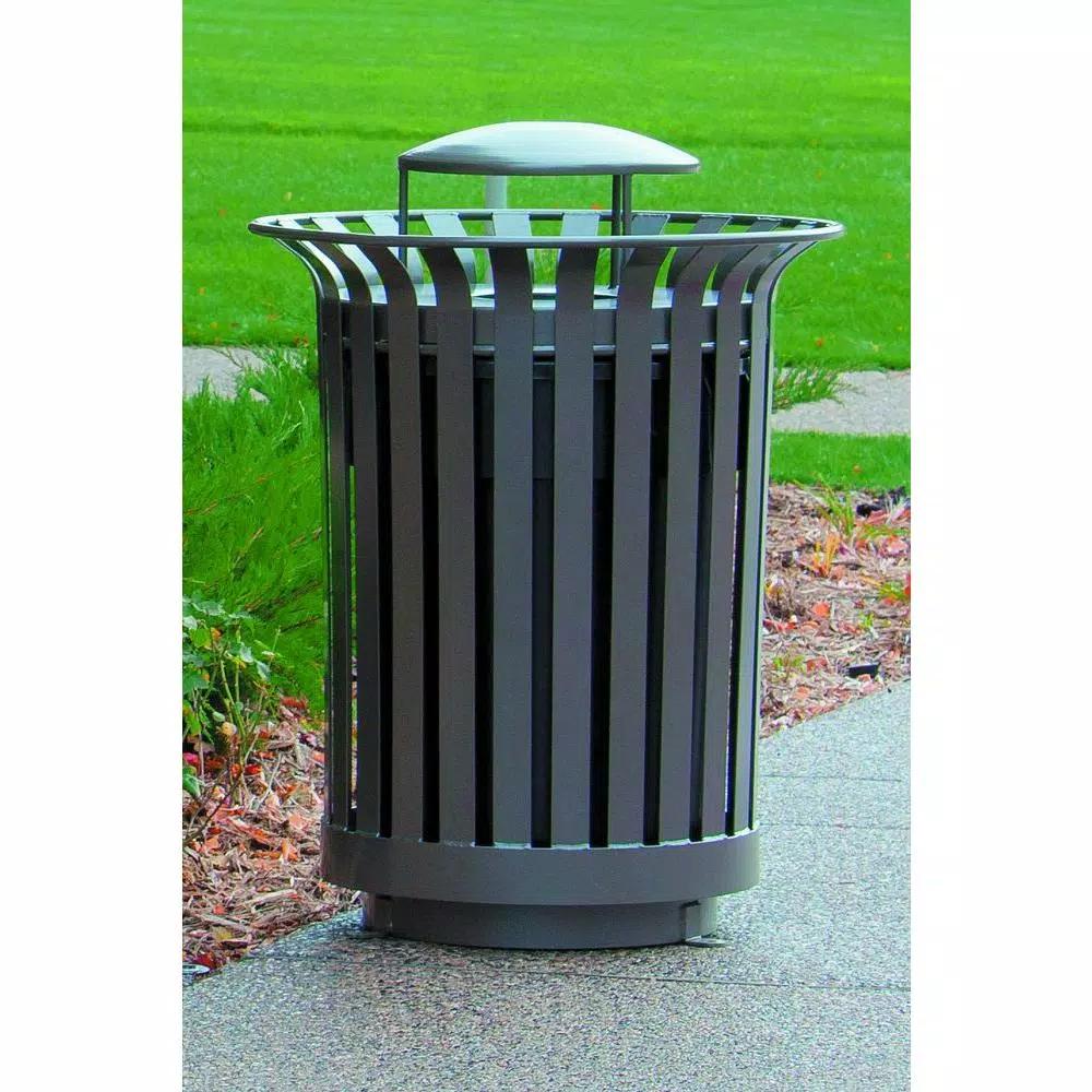 Ultra Play Lexington 36 Gal. Outdoor Trash Receptacle with Ash Urn Lid and Liner