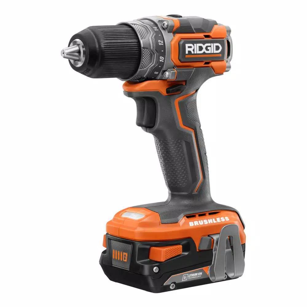 RIDGID 18V Brushless SubCompact 1/2 in. Drill/Driver & Drywall Cut-Out Tool Combo Kit