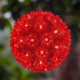 Wintergreen Lighting 7.5 in. Red LED Starlight Sphere with 120 Mini Lights thumbnail 2