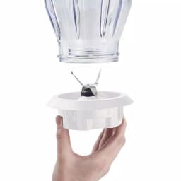Braun PureMix 1000W Countertop Blender with 56 oz. Thermal Resistant Glass Jug, White and Stainless Steel thumbnail 3