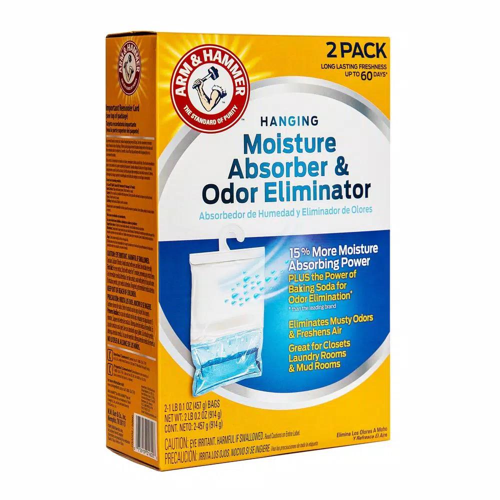 Arm & Hammer Hanging Moisture Absorber and Odor Eliminator, 16 oz. (2-Pack)