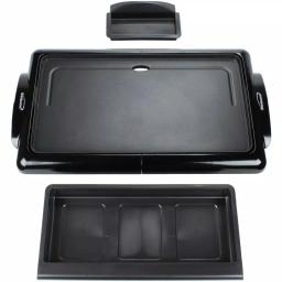 Brentwood Appliances 1400W Nonstick Electric Griddle with Warming Drawer, 200 sq. in., Black thumbnail 3