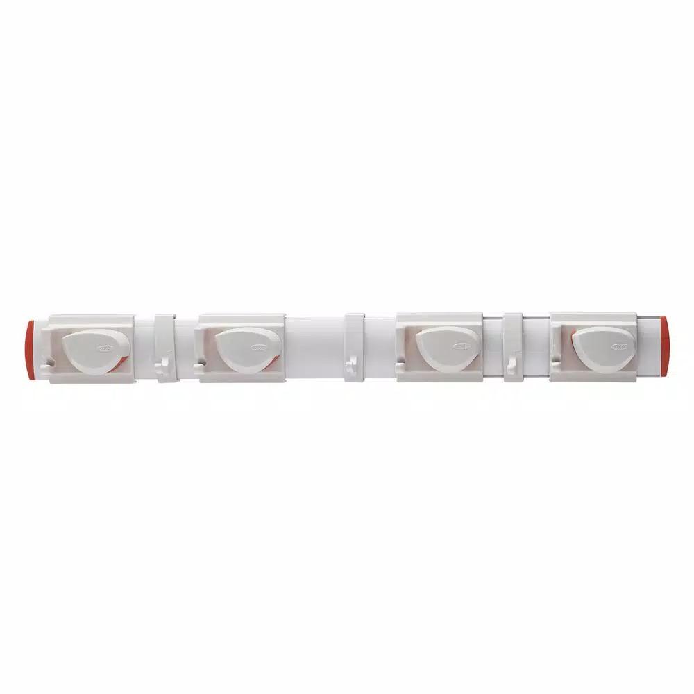 OXO Good Grips Expandable Wall-Mounted Organizer and Broom Mop Holder