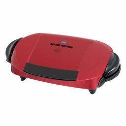 George Foreman 5-Serving Indoor Electric Grill and Panini Press, Red thumbnail 1