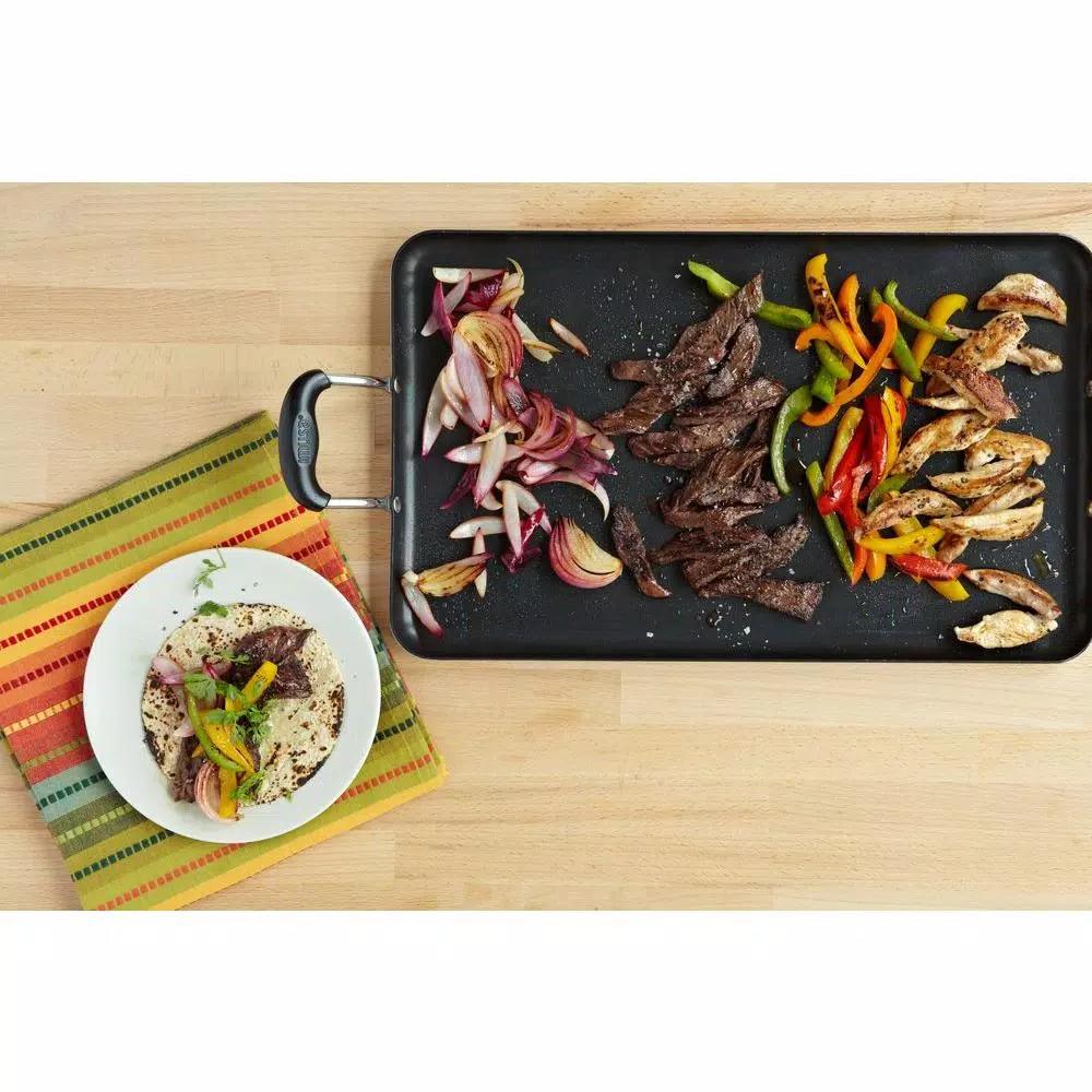 IMUSA 26 in. Nonstick Double Burner Aluminum Griddle