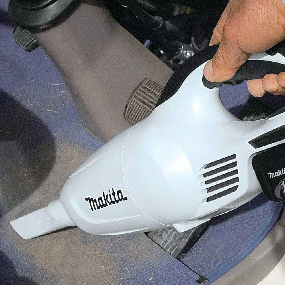 Makita 18V LXT Lithium-Ion Compact Cordless Vacuum with White Cyclonic Attachment (Tool-Only)