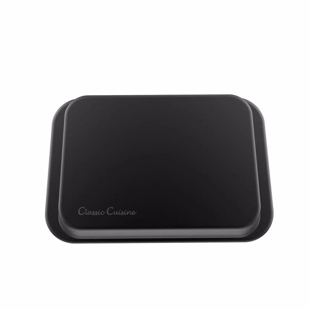 Classic Cuisine Nonstick Carbon Steel Roasting Pan Set with Removable Wire Rack, 2-Piece
