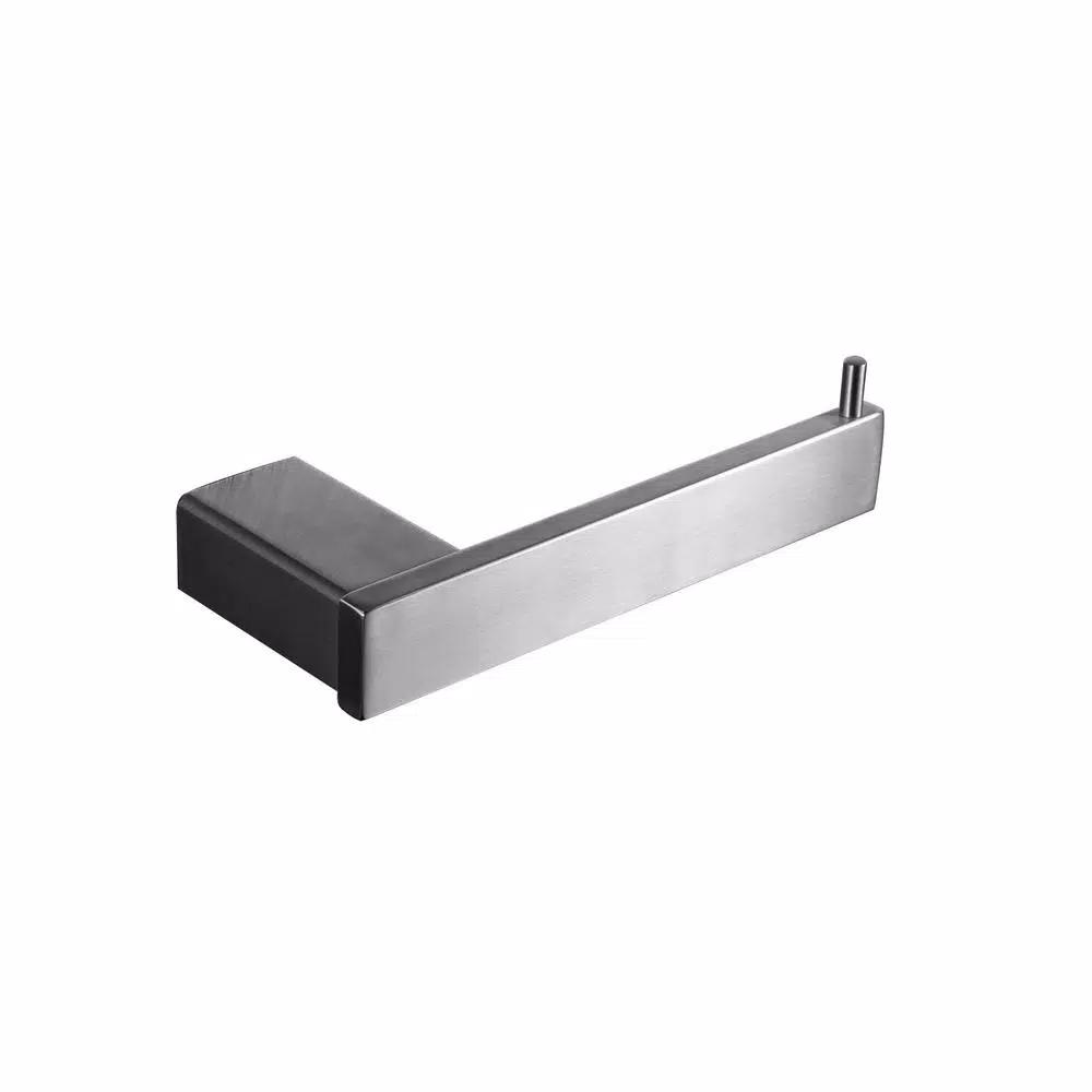 Boyel Living Stainless Steel 4-Piece Bathroom Accessories Set - Silver Wall Mounted Hardware Kit