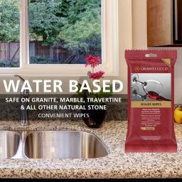 Granite Gold Sealer Wipes for Natural Stone Surfaces thumbnail 3