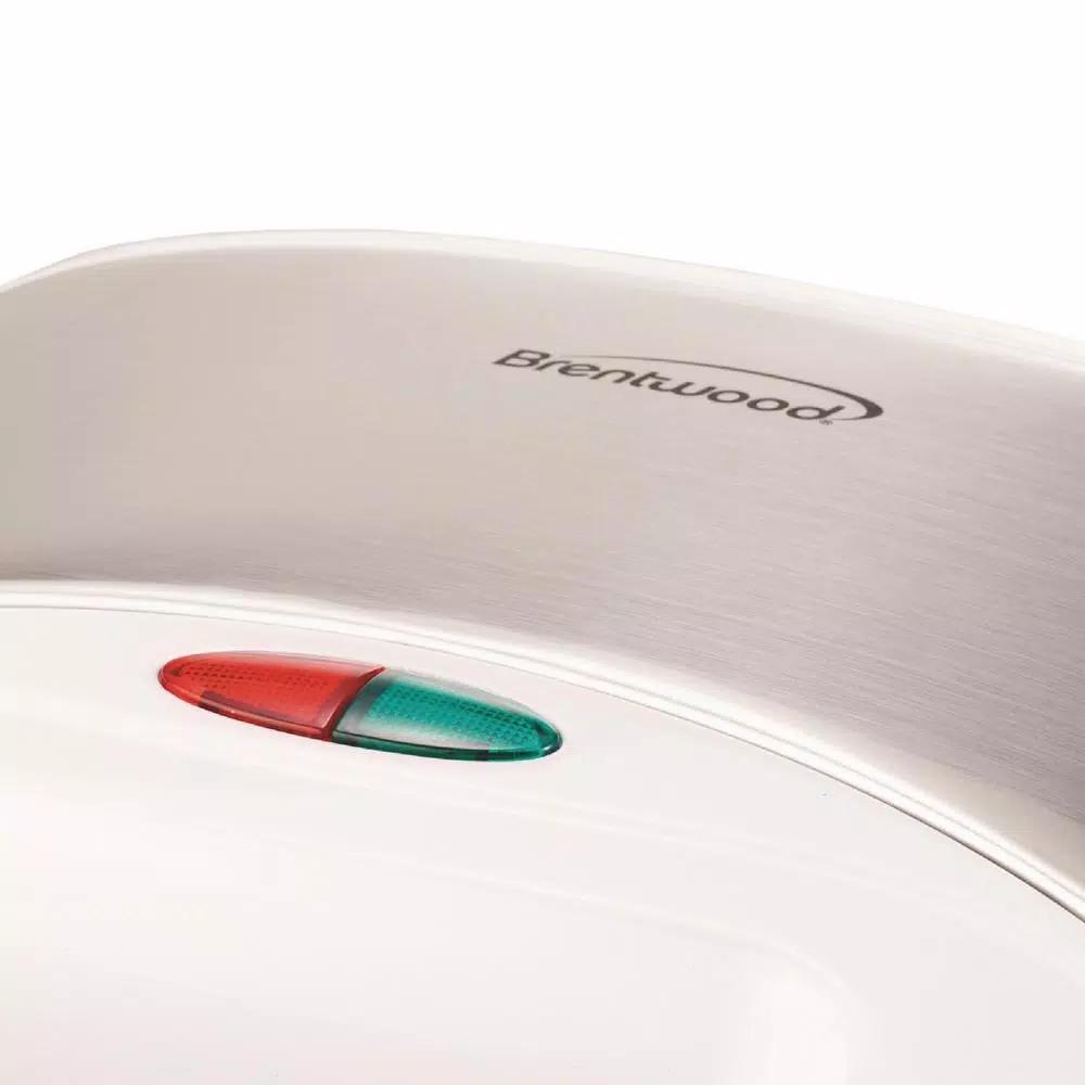Brentwood Appliances TS-242 750W Dual Nonstick Waffle Maker, White