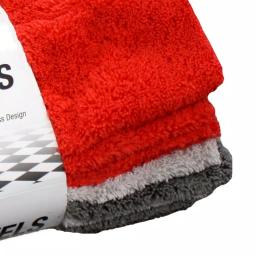 Barrett-Jackson All-Purpose Microfiber Detailing Towel Kit, 9-Pack (Red/Light Gray/Dark Gray) thumbnail 2